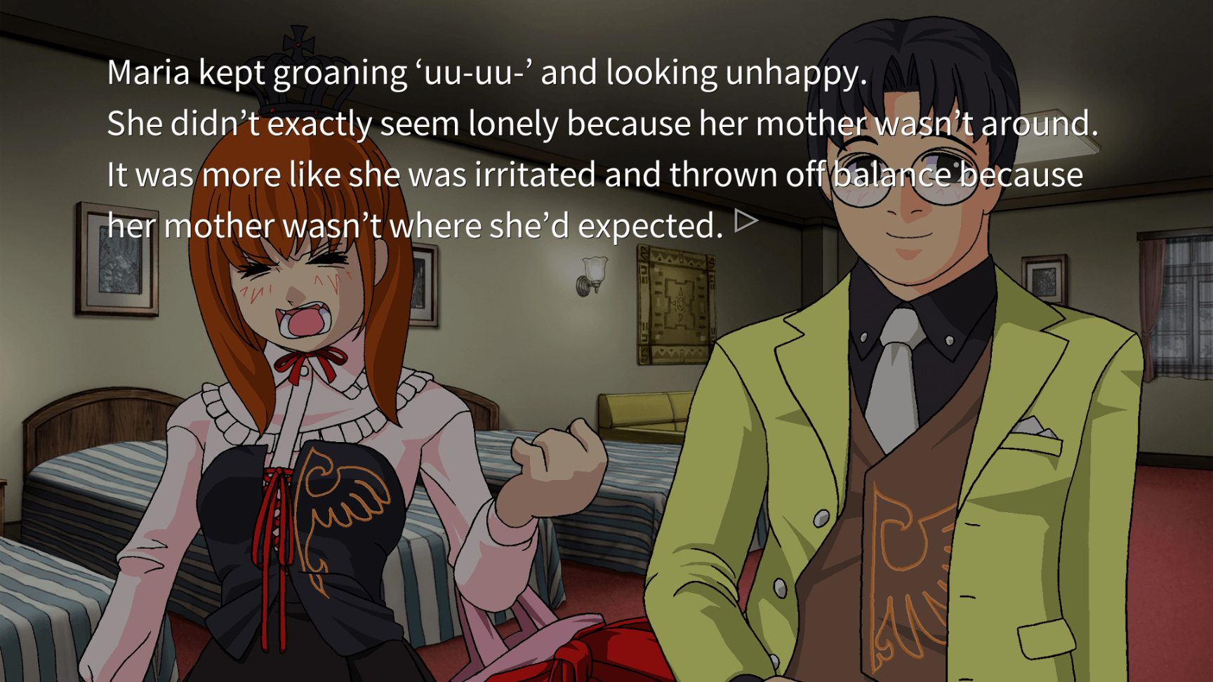 Screenshot: Maria vocal stims.