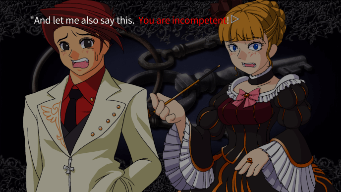 Beatrice: And let me also say this. (In red:) You are incompetent!